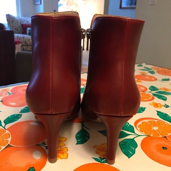 Bhava Studio Blondie Ankle Bootie Cherry Red Sz 6 - Picture 4 of 10